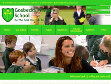Tablet Screenshot of gosbecks.co.uk